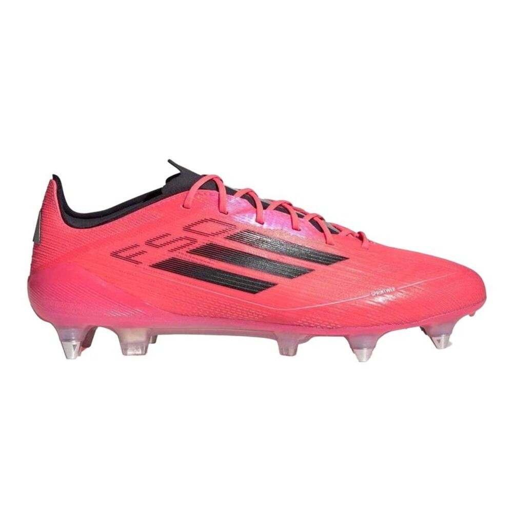 Adidas Mens F50 Elite Textile Cleated Soft Ground Football Boots / Pink/Black